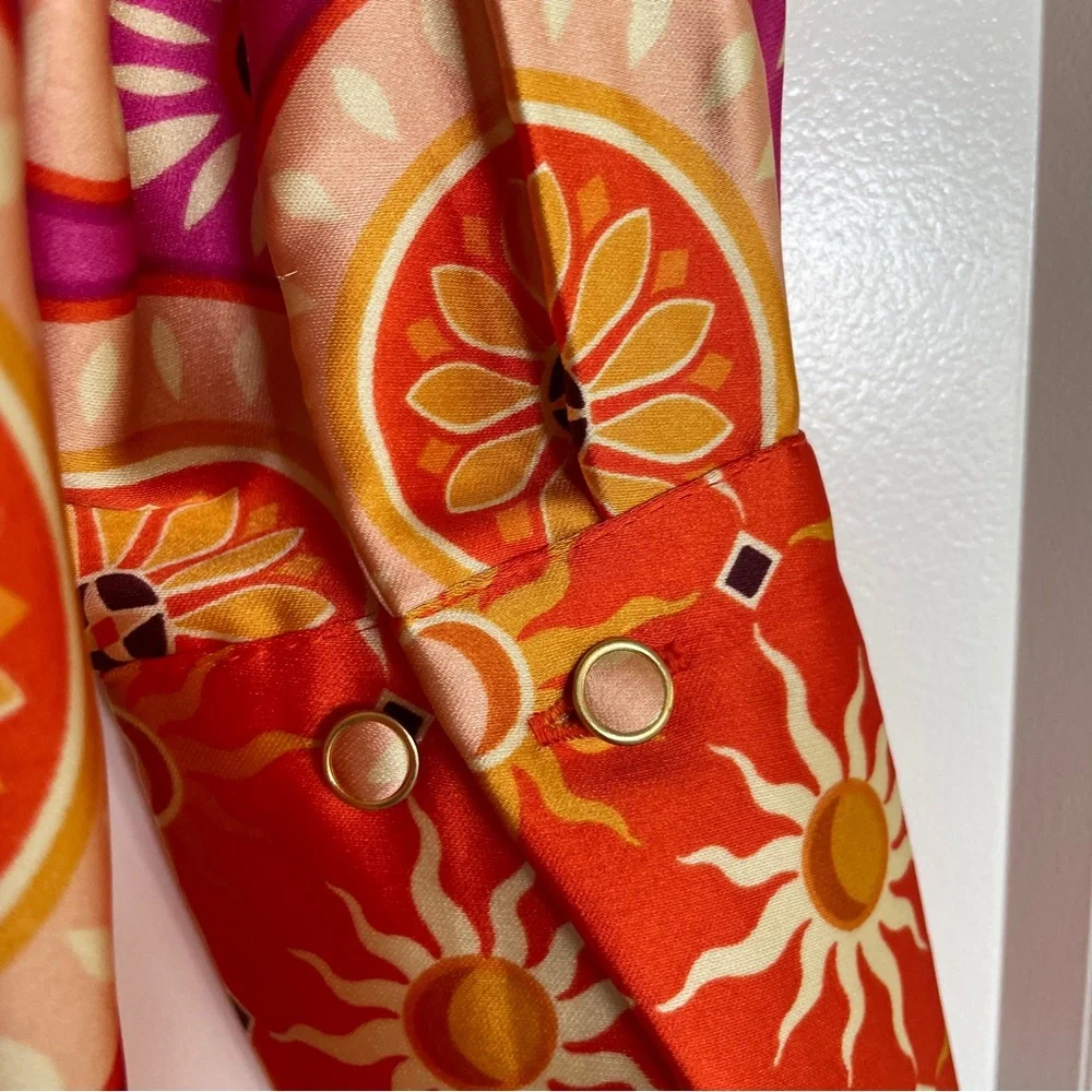 HARLOW 1960 2-piece satin pants set - Picture 6 of 11